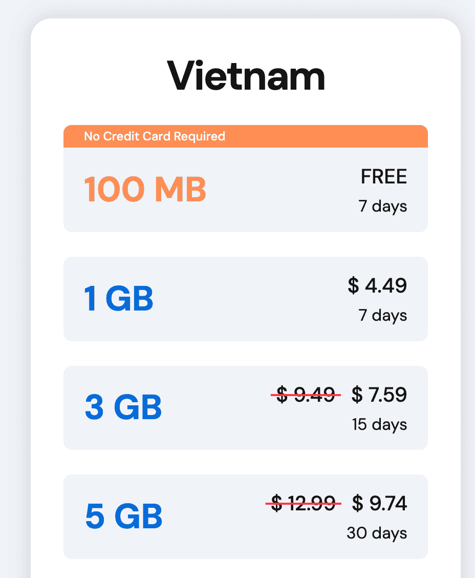 GigSky free eSIM
